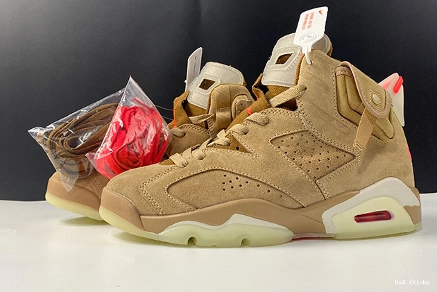 Jordan Popular Travis 9018 Scott 6 Retro 628 Khaki British DH0690- 0724